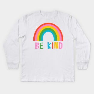 Be Kind Rainbow Kids Long Sleeve T-Shirt